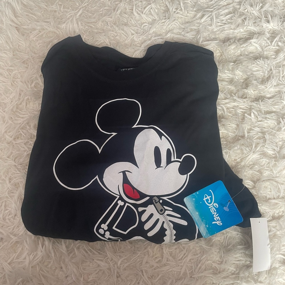 Disney Black Mickey Mouse Short Sleeve Tee